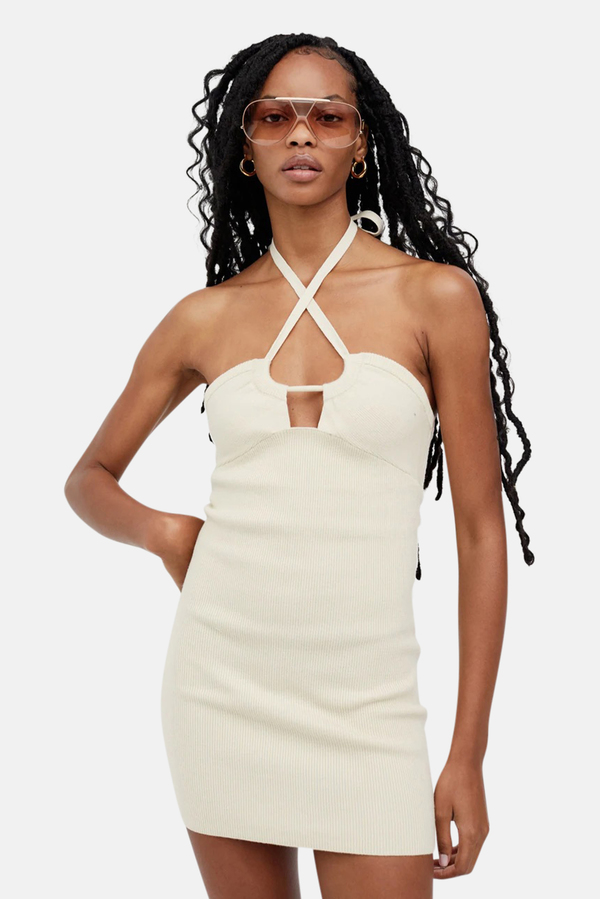 Women's For Love & Lemons Mona Mini Dress - Ivory | Garmentory