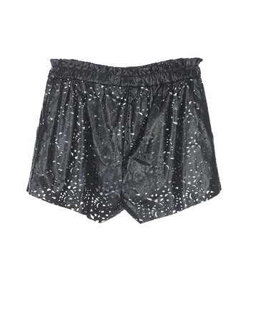 Whitney Eve Nun's Orchid Leather Shorts Whitney Eve Nun's Orchid Leather Shorts