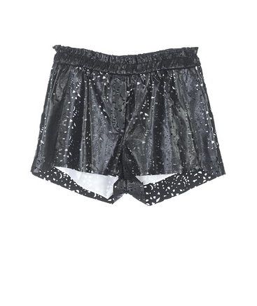 Whitney Eve Nun's Orchid Leather Shorts Whitney Eve Nun's Orchid Leather Shorts