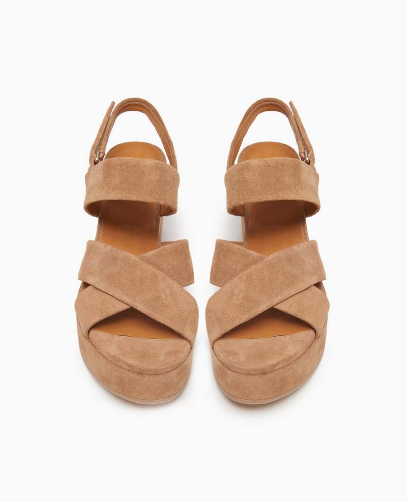 Coclico Lacine Wedge - Tobacco Coclico Lacine Wedge - Tobacco