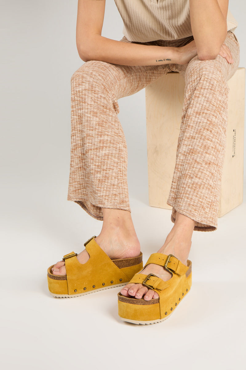 COOPER-2 PLATFORM SANDAL Marigold Garmentory