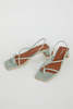 "INTENTIONALLY __________." Freya Heeled Sandal - Sage - Thumbnail 1