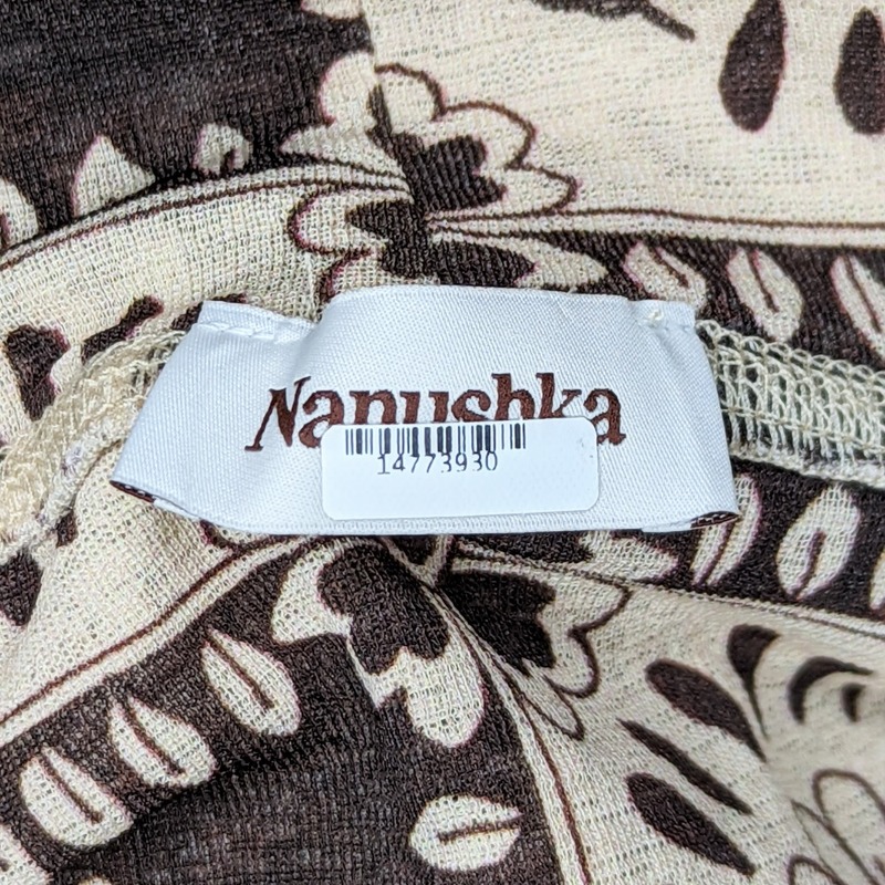 Nanushka Aleid Tile Print Jersey Midi Dress