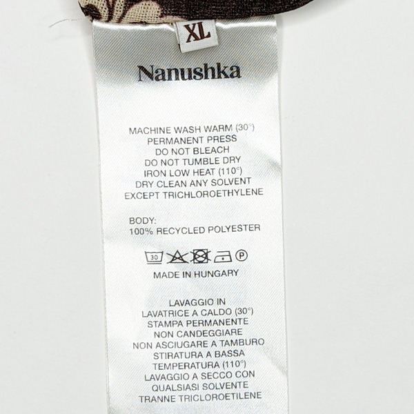 Nanushka Aleid Tile Print Jersey Midi Dress