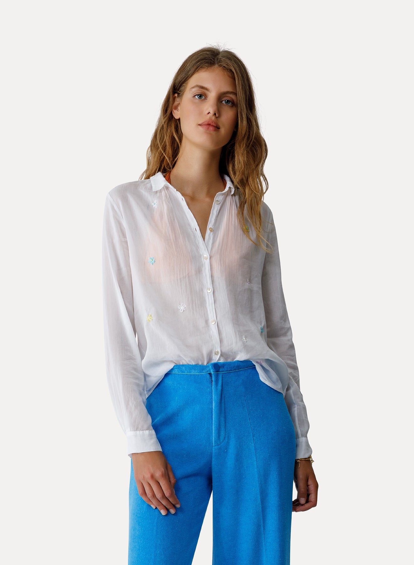 Forte Forte Flower Power Embroidered Shirt - White Multi