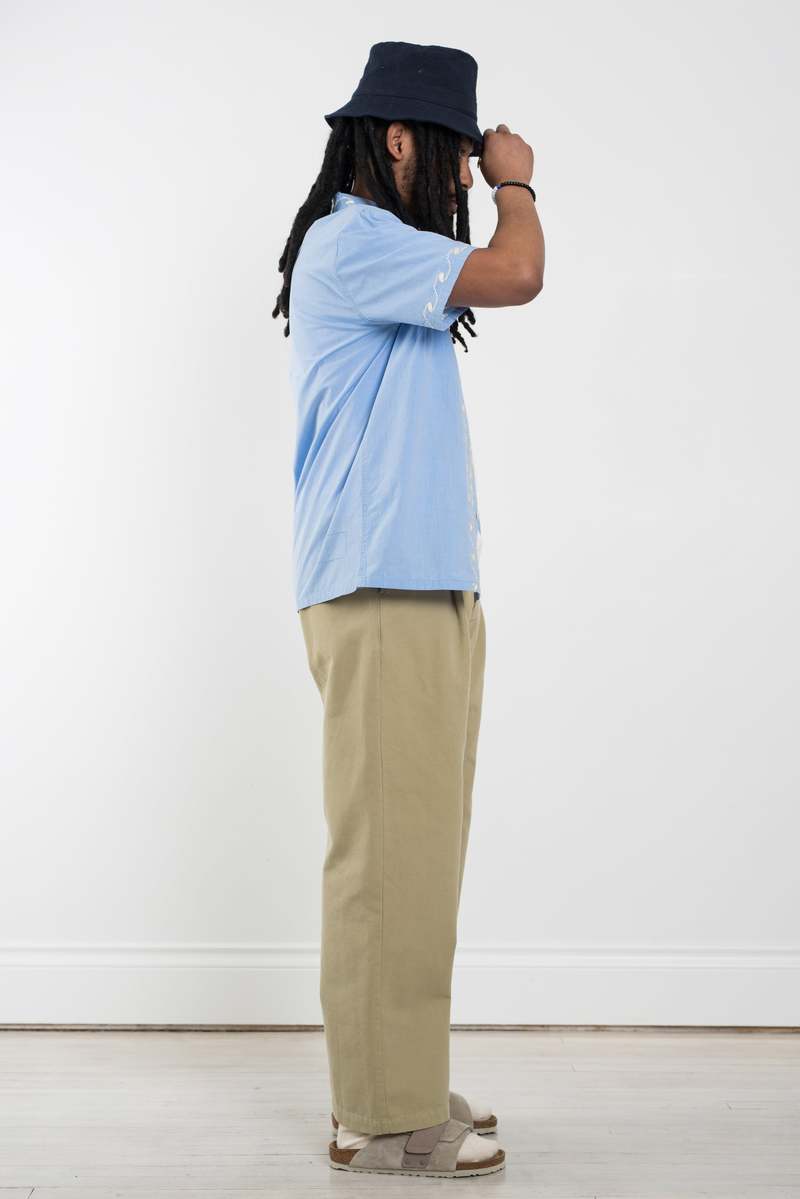 Universal Works Holiday Shirt - Sky Typewriter Chambray