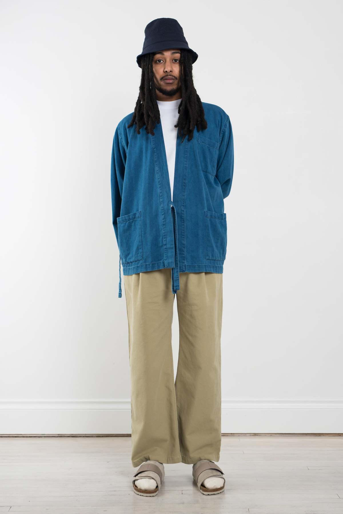 ジャケット・アウター Yuzulawgy handmade herringbone jaket Universal Works Kyoto Work Jacket - Washed Indigo Herringbone