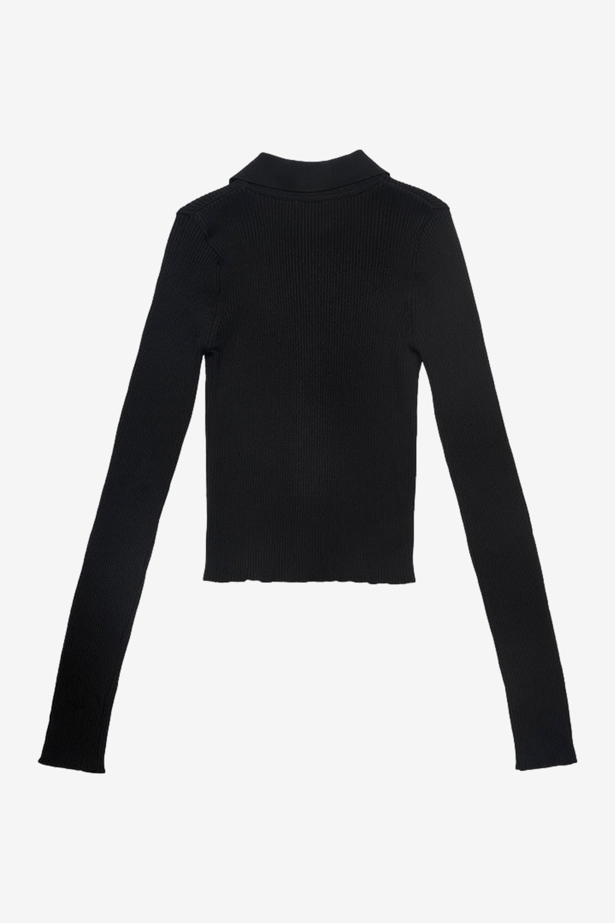 AMOMENTO Rib Two Way Zip-Up Cardigan | Garmentory
