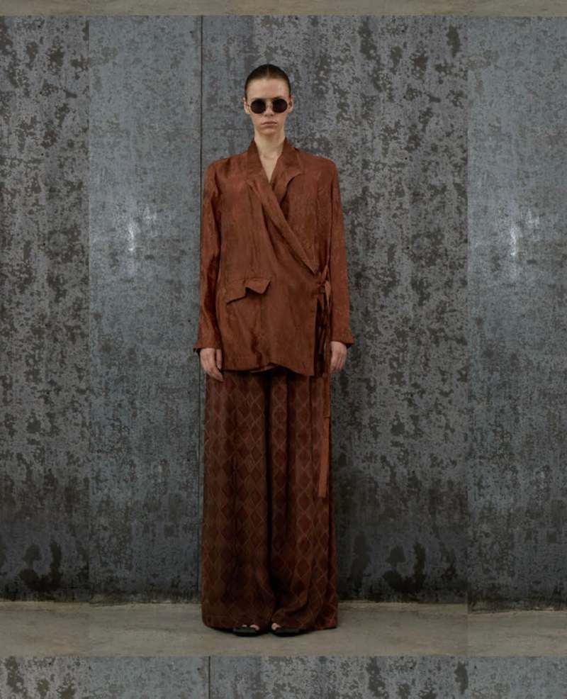 コートその他 UMA WANG FW24 RICCARDO COAT (UM8501 UW095 BLACK ROSE) Uma Wang Riccardo Coat - Black - Men | UM8501UW095 | thebs.com