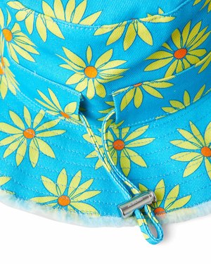 Jacquemus Blue Floral Daisy Bucket Hat with Yellow Flowers Jacquemus Blue & Yellow La Montagne  main image 2