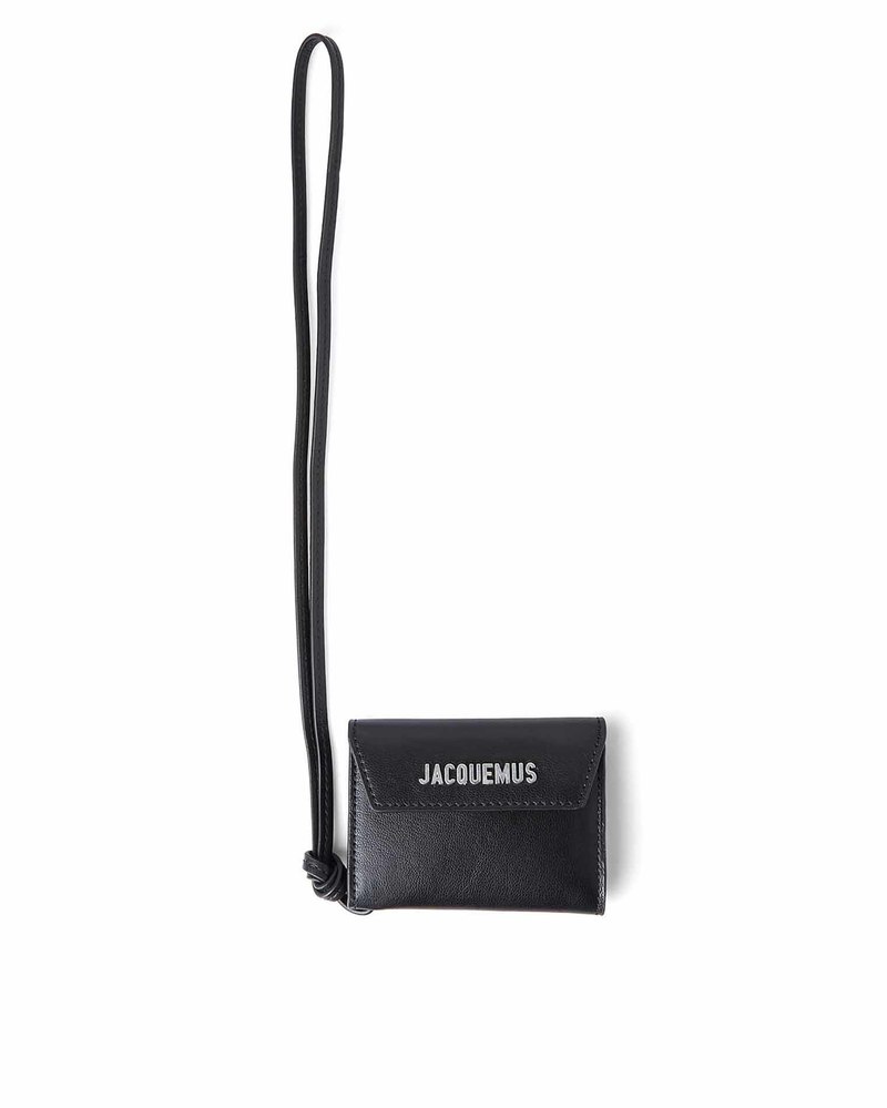 Jacquemus Le Porte Jacquemus Envelope Leather Wallet - Black