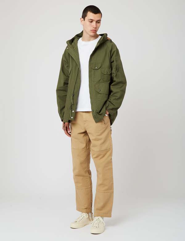 Engineered Garments Atlantic Parka (Cotton Ripstop) - Olive Green
