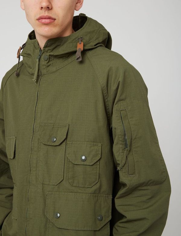 Engineered Garments Atlantic Parka (Cotton Ripstop) - Olive Green