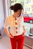 Manoush Cherry Cardigan - Ecru - Thumbnail 1