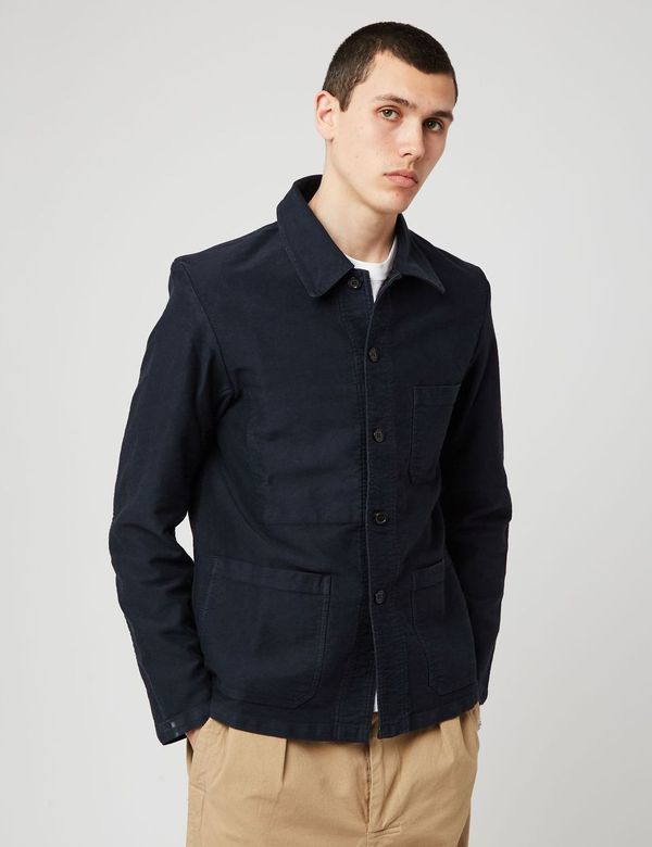 Vetra French Workwear Moleskin Jacket - Dark Navy Blue | Garmentory