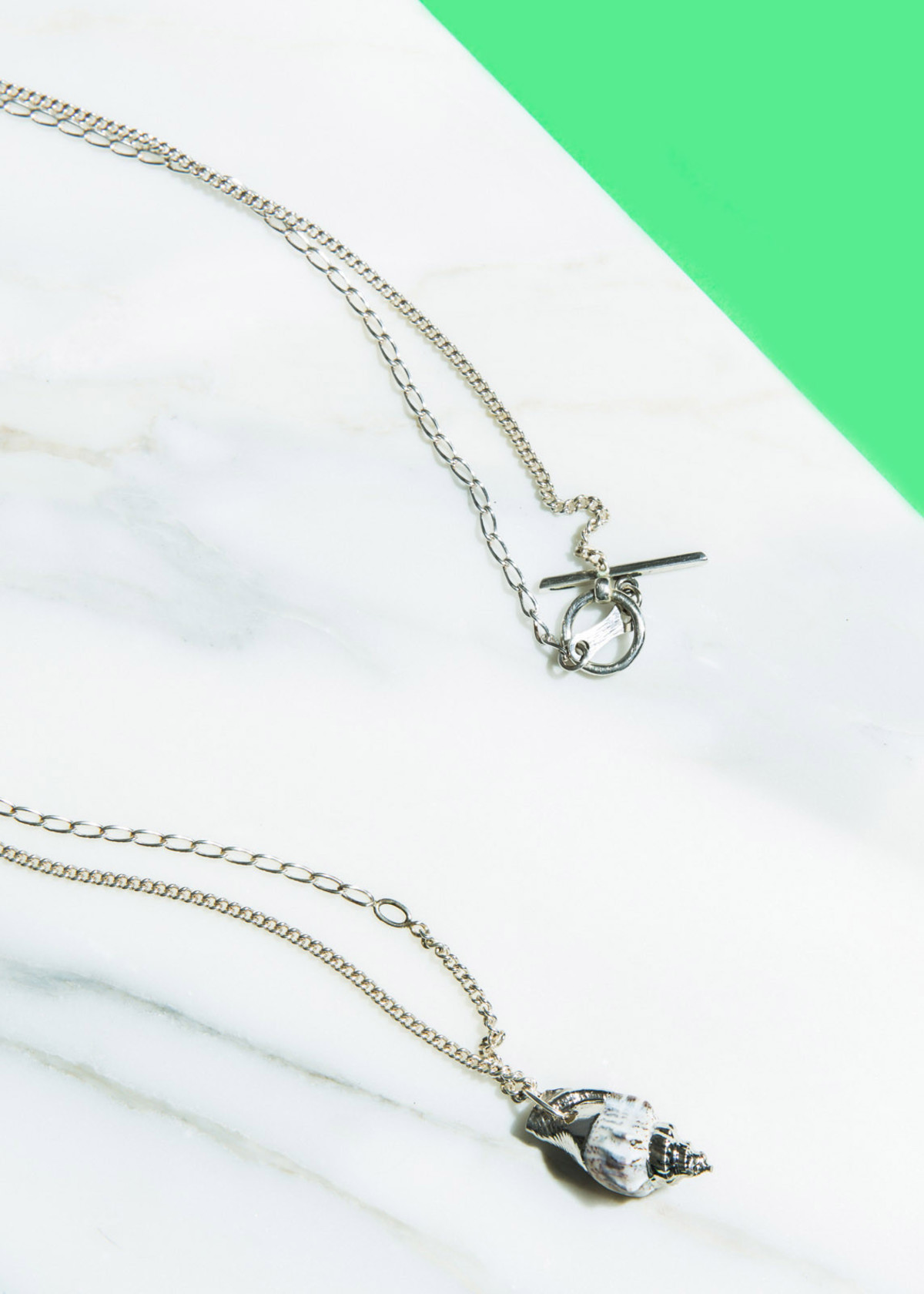 OAMC Silver Shell Necklace - Image 1 of 3