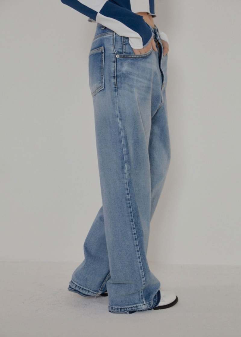 W A N T S Low Rise Baggy Jeans - blue
