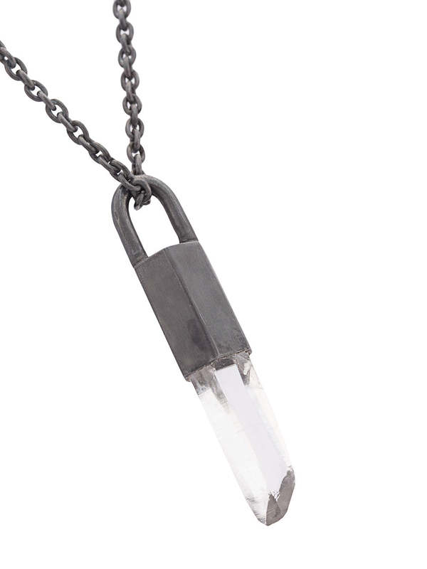parts of 4 Talisman Necklace - Lemurian Quartz | Garmentory
