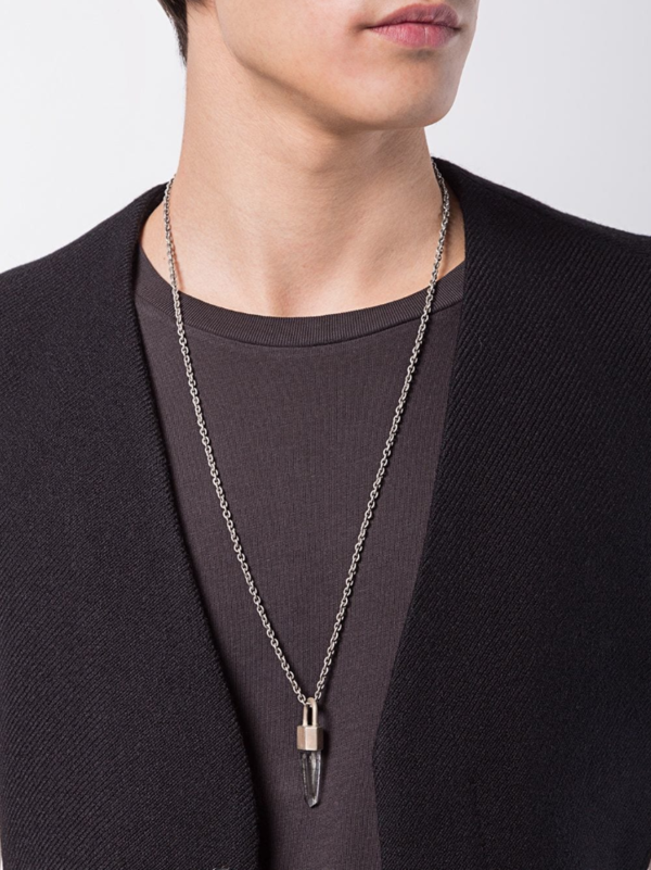 parts of 4 Talisman Necklace - Lemurian Quartz Laser | Garmentory