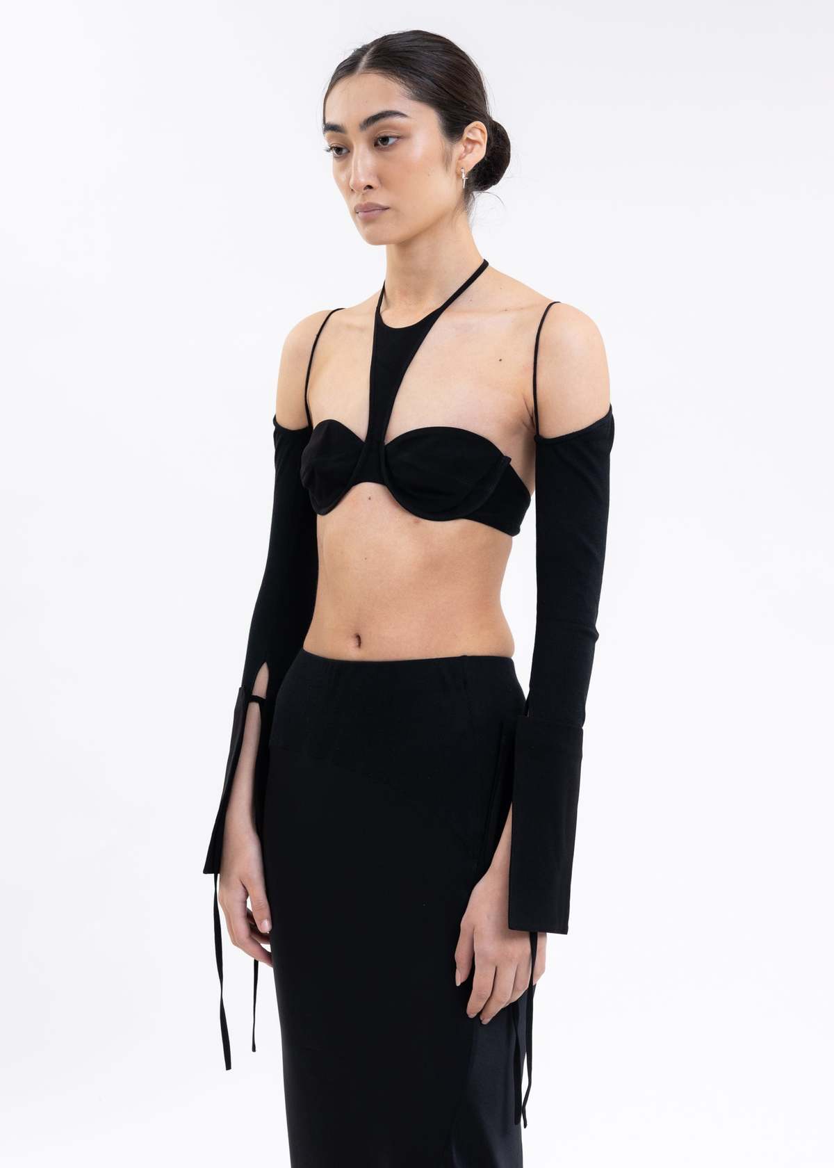 Oude Waag Long Arm Sleeves Black Garmentory