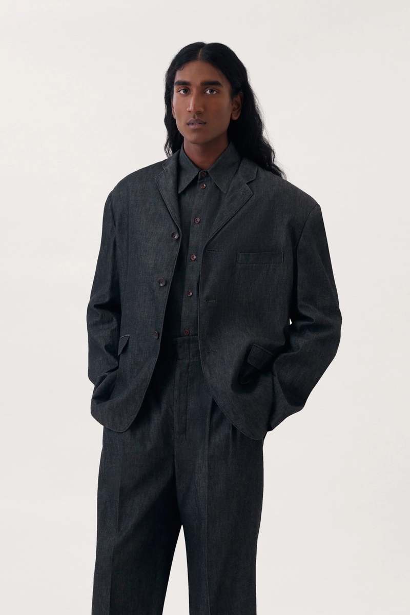 ジャケット・アウター Lemaire denim zip up jacket Lemaire Zipped Denim Jacket - Indigo | Garmentory