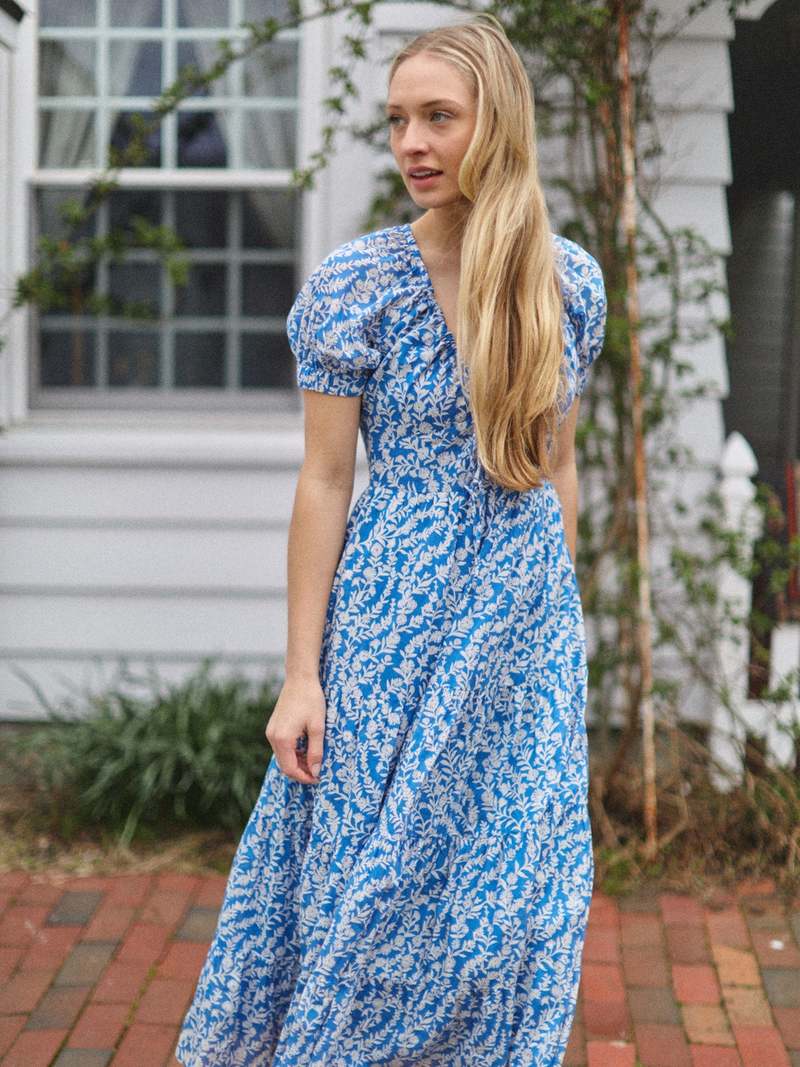 Banjanan Norma Dress - Shadow Bloom Marina