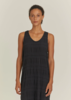 Black Crane Tank Dress - Black - Thumbnail 5