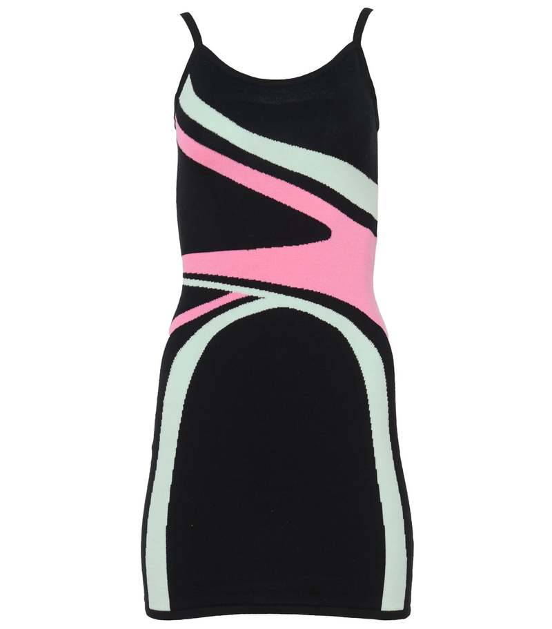 VICTOR GLEMAUD Color-Block Knitted Dress | Garmentory