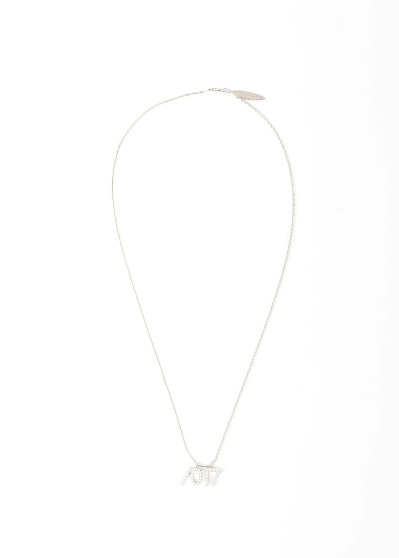 William Shen 017 X WILLIAM SHEN Silver Small Logo Necklace William Shen 017 X WILLIAM SHEN Silver Small Logo Necklace