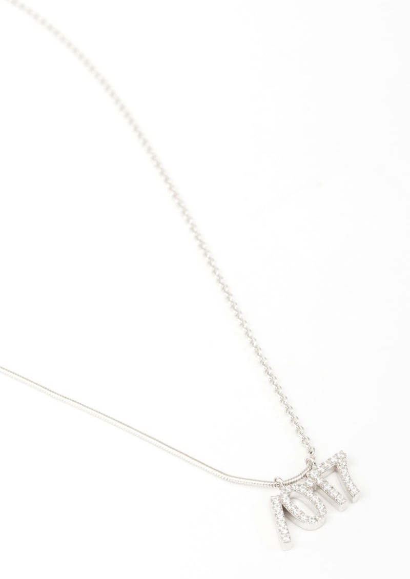 William Shen 017 X WILLIAM SHEN Silver Small Logo Necklace William Shen 017 X WILLIAM SHEN Silver Small Logo Necklace