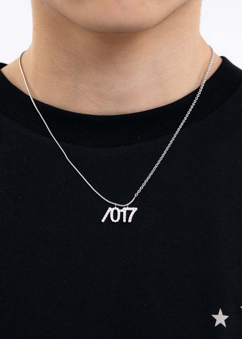 William Shen 017 X WILLIAM SHEN Silver Small Logo Necklace William Shen 017 X WILLIAM SHEN Silver Small Logo Necklace