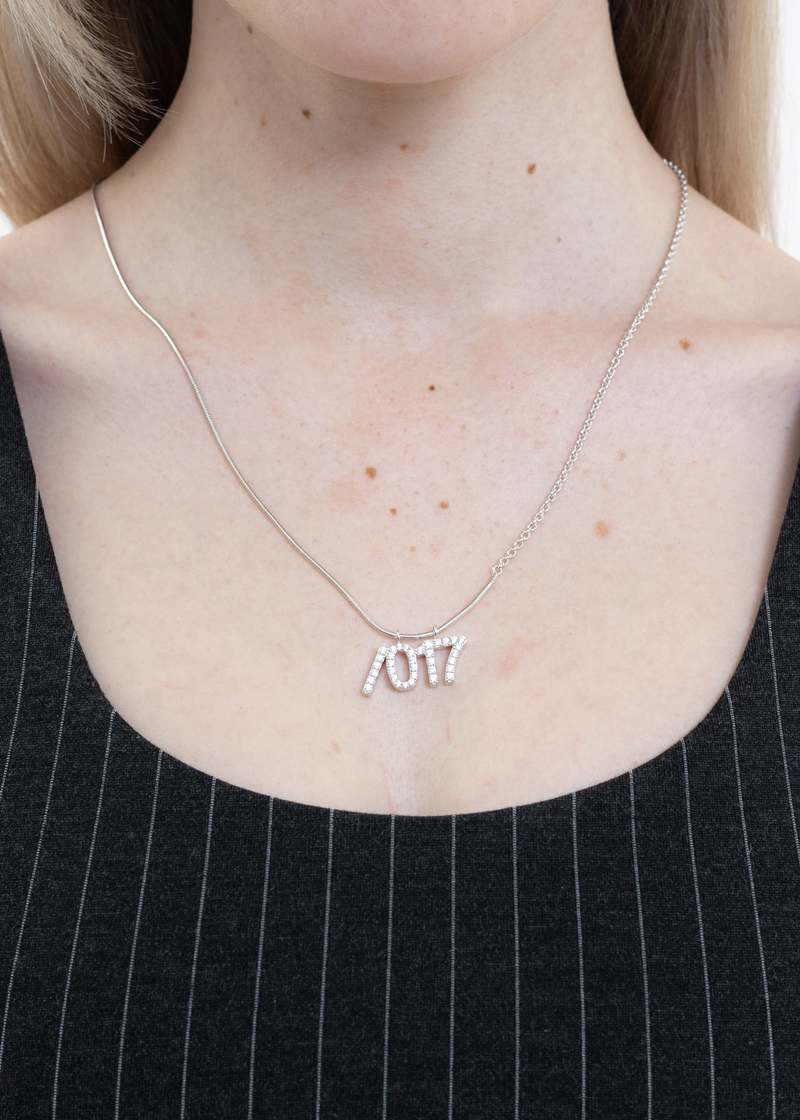 William Shen 017 X WILLIAM SHEN Silver Small Logo Necklace William Shen 017 X WILLIAM SHEN Silver Small Logo Necklace