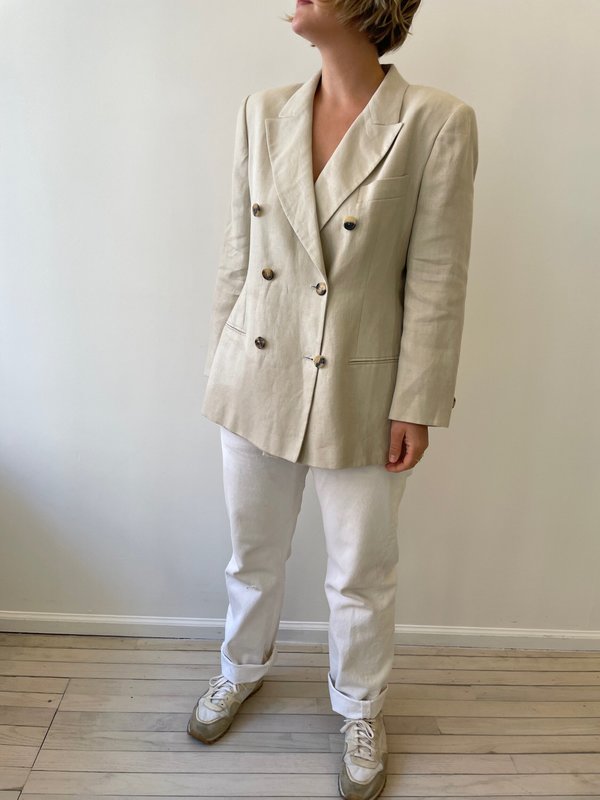 Armani linen blazer sale