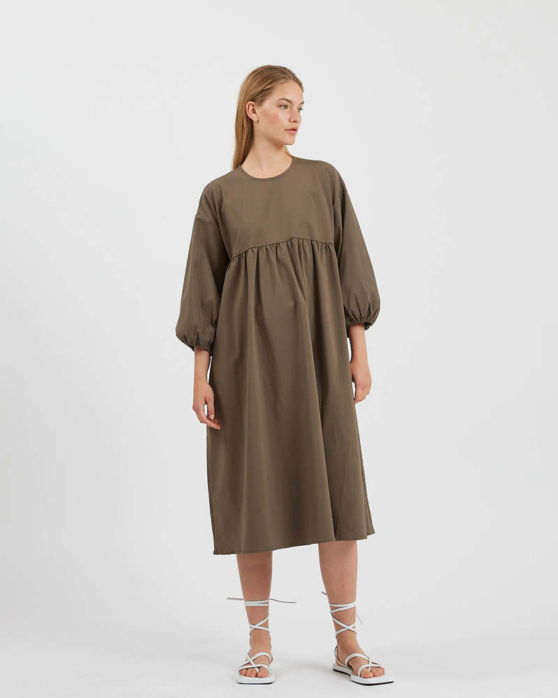 knee length dresses for ladies SHORT DRESS WITH SHAPED WAISTBAND CROCODILE ROCK  CAMILLA