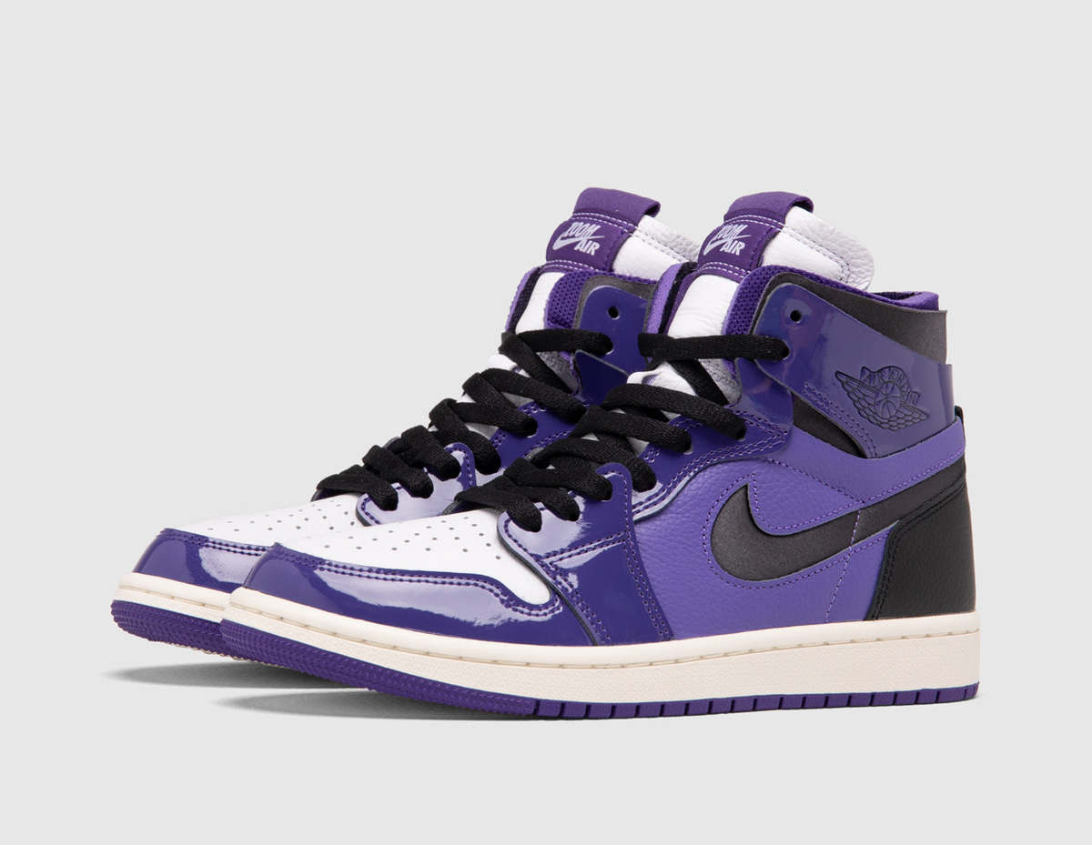 womens jordans black and purple