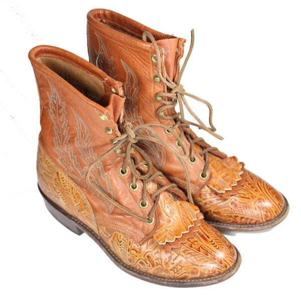 tooled leather boots womens