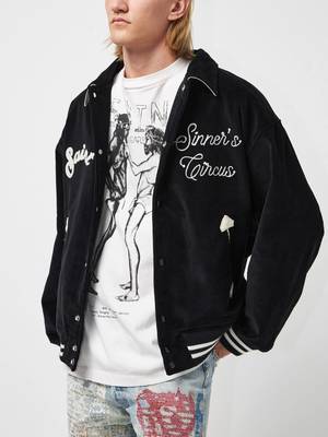 Pre-Loved] Saint Michael M Corduroy Front Logo Back Clown Printed