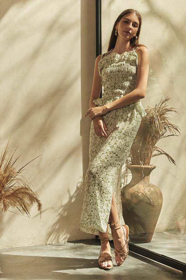 CHRISTY LYNN Venus Dress - Sage | Garmentory CHRISTY LYNN Venus Dress - Sage | Garmentory