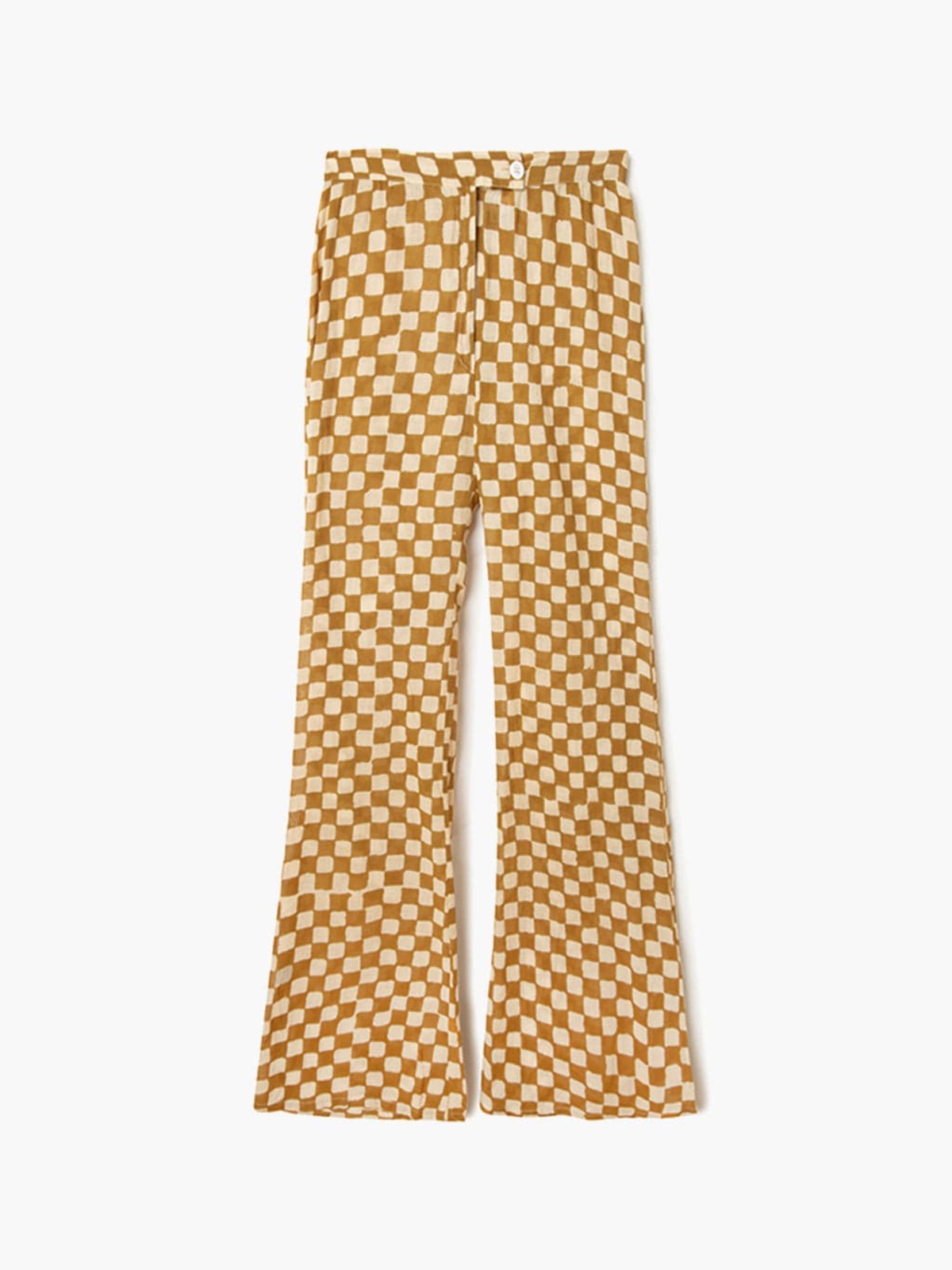 Gimaguas Disco Pants - Mustard Check | Garmentory