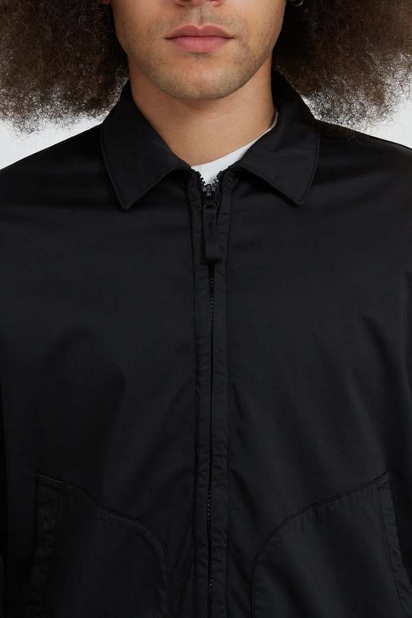 Stone Island GHOST PIECE Raso Cotone Lyocell Over Shirt - Black