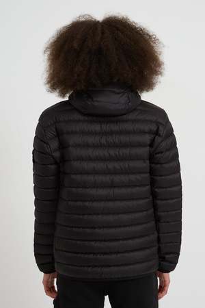 Stone Island Bio-Based Ripstop Nylon Hooded Down Jacket - Black
