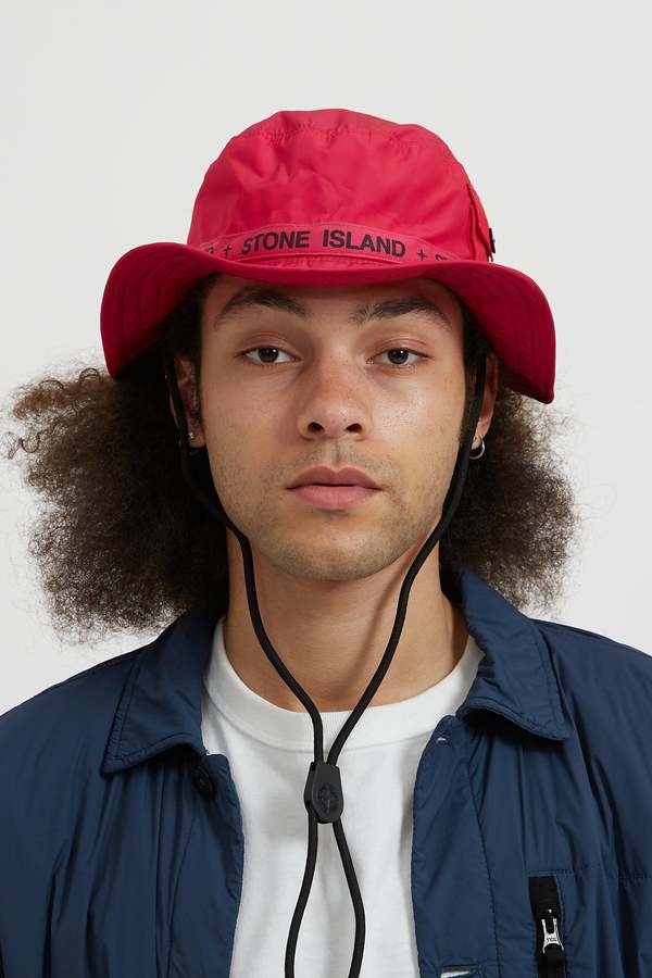 Stone Island Cupro Nylon Bucket Hat 