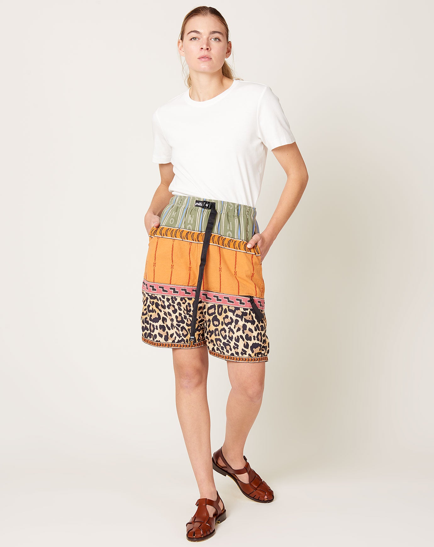パンツ KAPITAL CRAZY PATCHWORK ECO BAKA SHORT Kapital Crazy Eco Baka Shorts, Patchwork – Glasswing