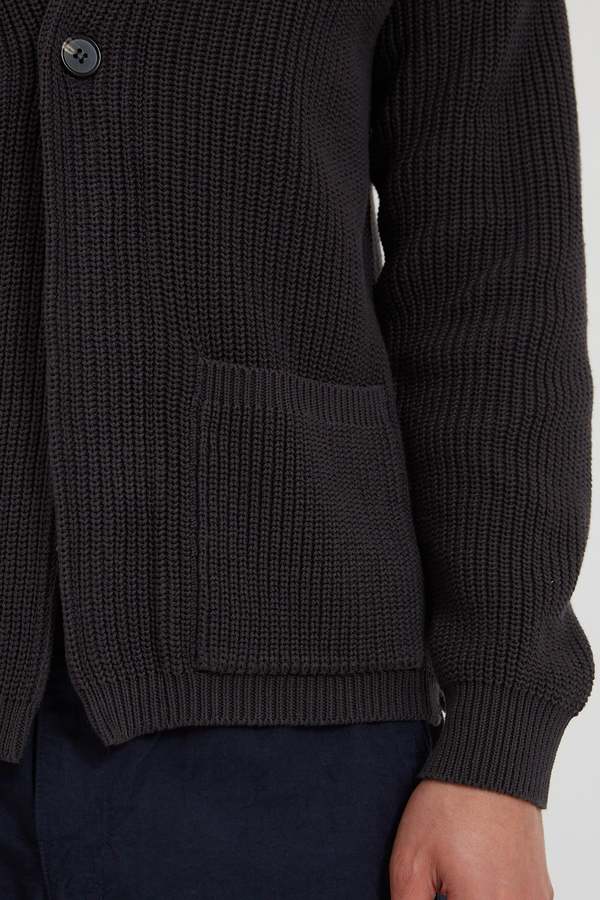 batoner signature zipper cardigan