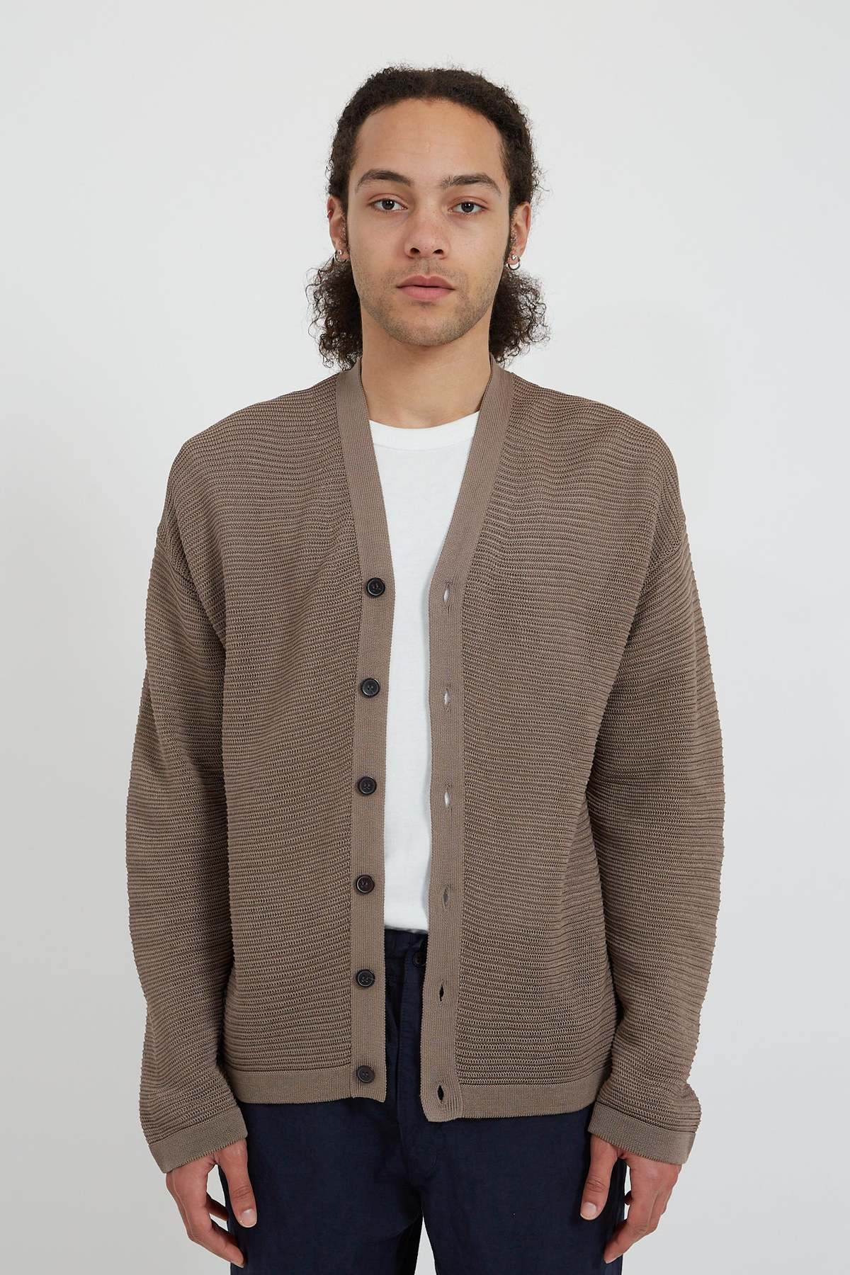 Batoner Summer Cotton Knit Cardigan - Brown | Garmentory