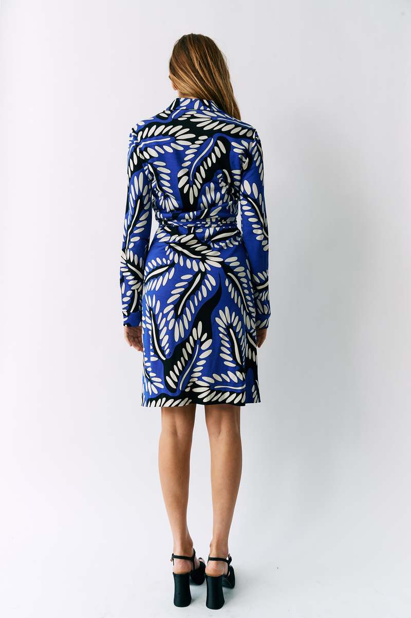 送料関税込【DIANE von FURSTENBERG】プリントミディドレス DIANE VON FURSTENBERG ミディワンピース プリント入り