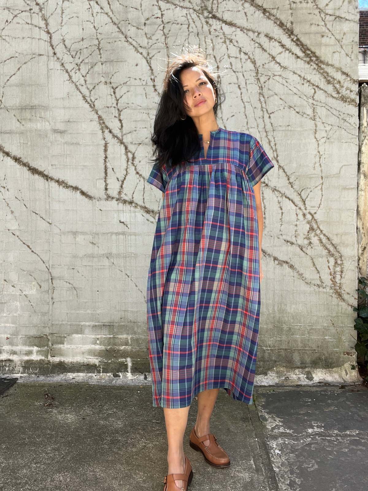 Blluemade Smock Dress - Plaid | Garmentory Blluemade Smock Dress - Plaid | Garmentory