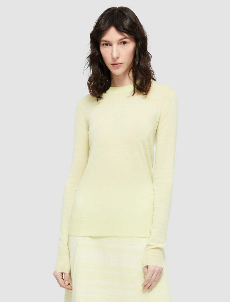 Joseph Cashair V-Neck Jumper Sulphur Garmentory