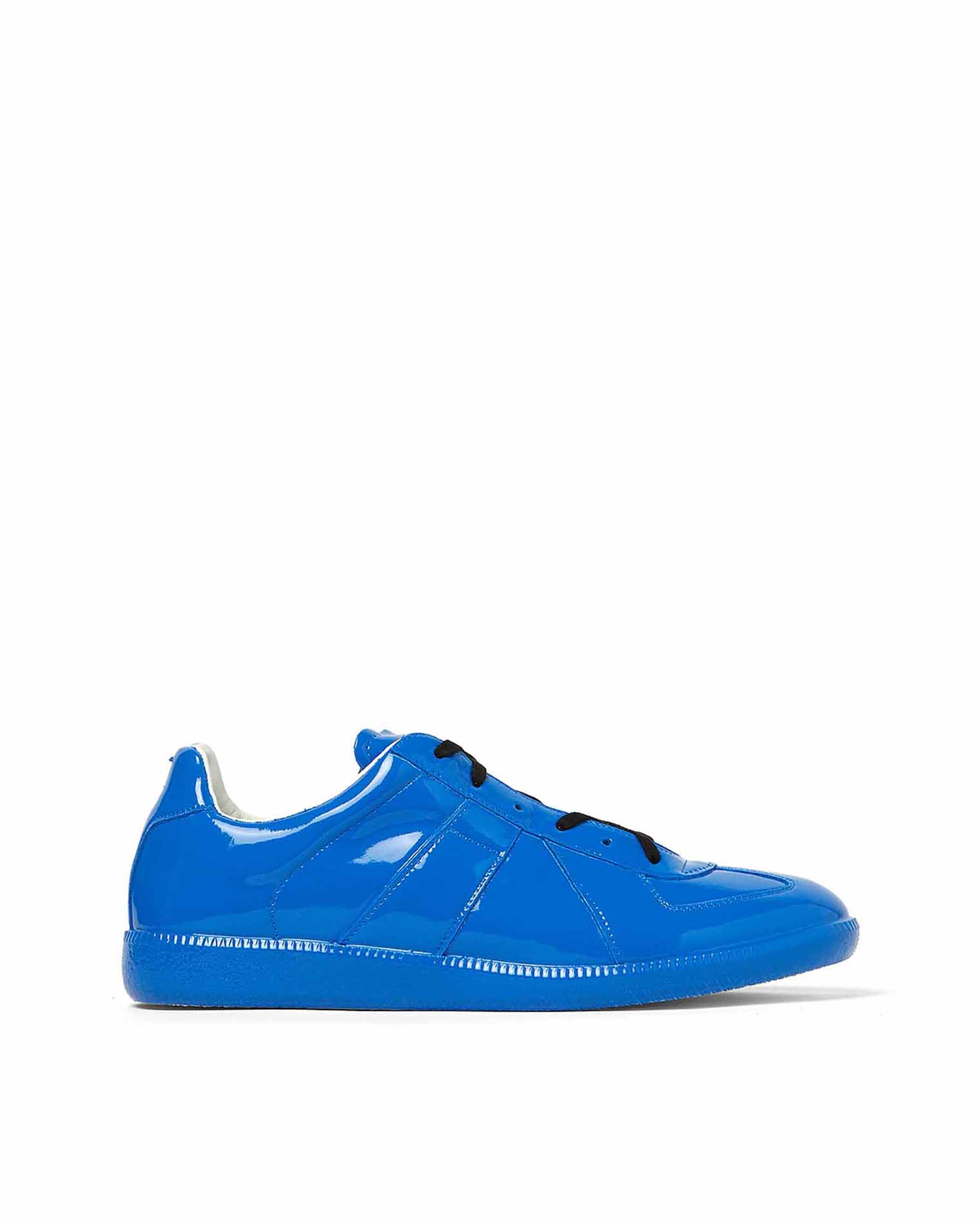 Maison Margiela Patent Leather Replica Sneakers - Blue