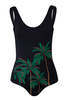 Verdelimon Trinidad One piece - Black Palmeras Bordado  - Thumbnail 3